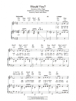 page one of Would You? (Piano, Vocal & Guitar Chords)