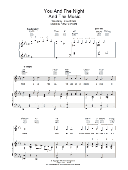 page one of You And The Night And The Music (Piano, Vocal & Guitar Chords)