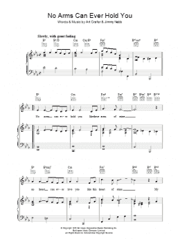 page one of No Arms Can Ever Hold You (Piano, Vocal & Guitar Chords)