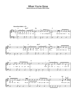 page one of When You're Gone (Beginner Piano (Abridged))