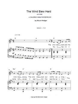 page one of The Wind Blew Hard (Piano, Vocal & Guitar Chords)