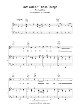 page one of Just One Of Those Things (Piano, Vocal & Guitar Chords)