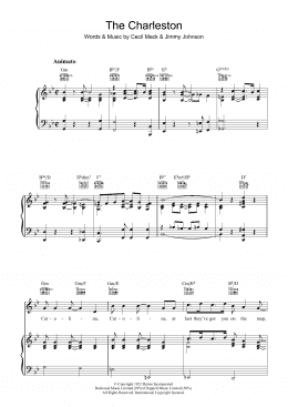 page one of The Charleston (Piano, Vocal & Guitar Chords)