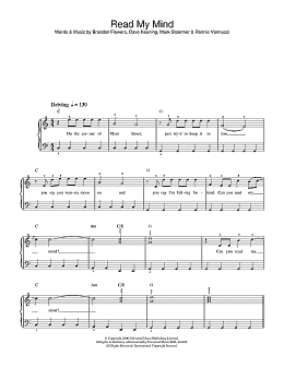 page one of Read My Mind (Beginner Piano (Abridged))