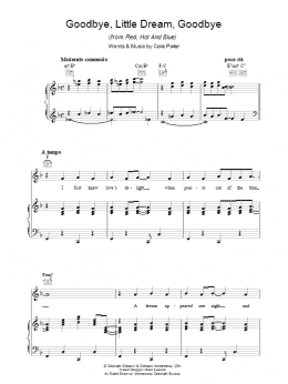 page one of Goodbye Little Dream (Piano, Vocal & Guitar Chords)