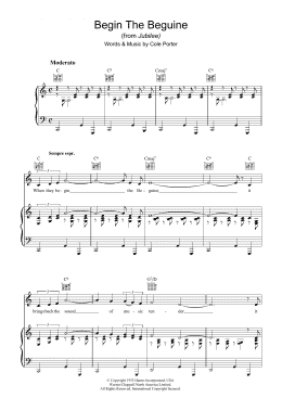 page one of Begin The Beguine (Piano, Vocal & Guitar Chords (Right-Hand Melody))