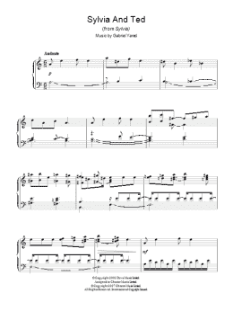 page one of Sylvia and Ted (from Sylvia) (Piano Solo)
