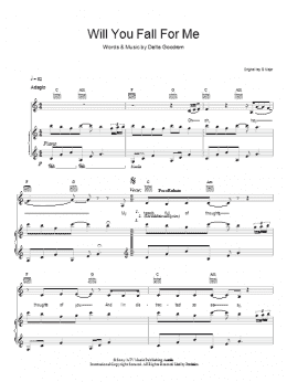 page one of Will You Fall For Me (Piano, Vocal & Guitar Chords)