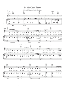 page one of In My Own Time (Piano, Vocal & Guitar Chords)