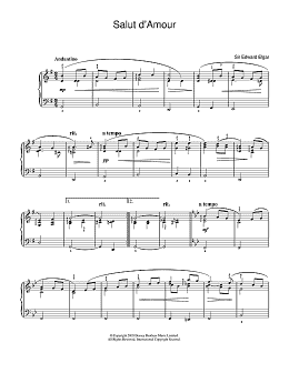 page one of Salut D'Amour (Easy Piano)
