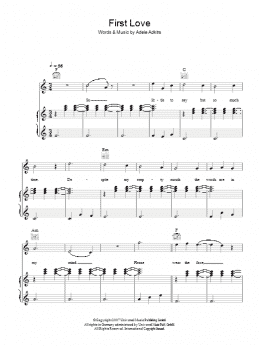 page one of First Love (Piano, Vocal & Guitar Chords)
