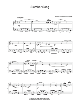 page one of Slumber Song (Easy Piano)