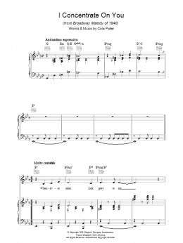 page one of I Concentrate On You (Piano, Vocal & Guitar Chords)