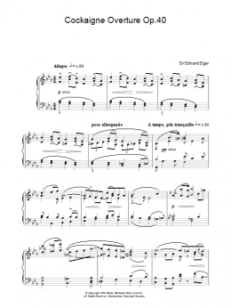page one of Cockaigne Overture Op.40 (Piano Solo)