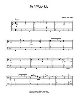 page one of To A Water Lily (Easy Piano)