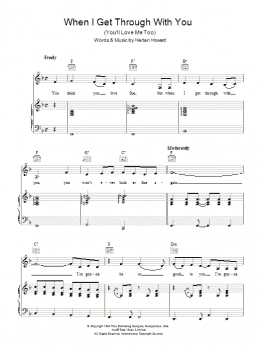 page one of When I Get Through With You (You'll Love Me Too) (Piano, Vocal & Guitar Chords)