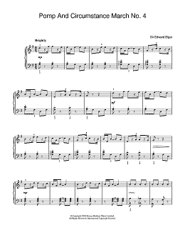 page one of Pomp And Circumstance March No.4 (Easy Piano)