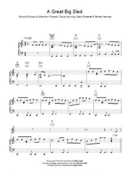 page one of A Great Big Sled (Piano, Vocal & Guitar Chords)