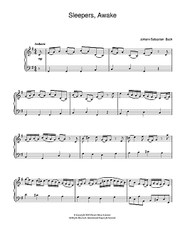 page one of Sleepers, Awake (Wachet Auf) (Easy Piano)