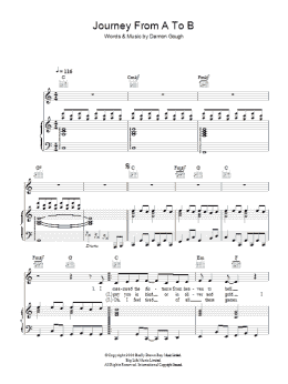 page one of Journey From A To B (Piano, Vocal & Guitar Chords)