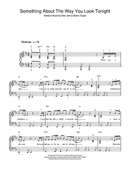 page one of Something About The Way You Look Tonight (Beginner Piano (Abridged))