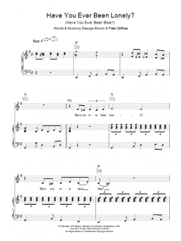 page one of Have You Ever Been Lonely (Piano, Vocal & Guitar Chords)
