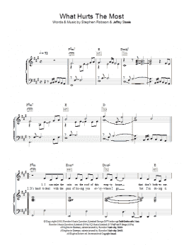 page one of What Hurts The Most (Piano, Vocal & Guitar Chords)