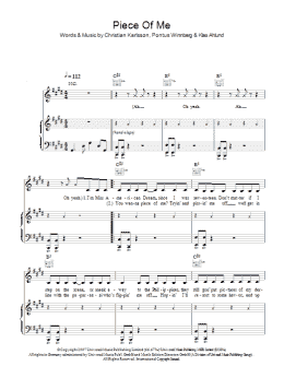 page one of Piece Of Me (Piano, Vocal & Guitar Chords)