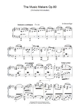 page one of The Music Makers Op. 80 (Piano Solo)