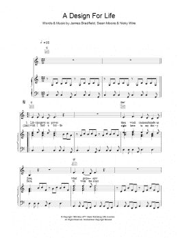 page one of A Design For Life (Piano, Vocal & Guitar Chords)