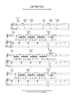 page one of Let Me Out (Piano, Vocal & Guitar Chords)