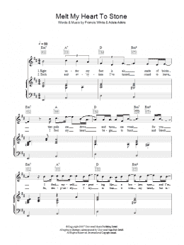 page one of Melt My Heart To Stone (Piano, Vocal & Guitar Chords)