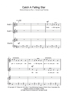 page one of Catch A Falling Star (arr. Rick Hein) (2-Part Choir)