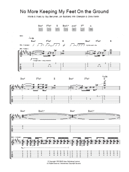 page one of No More Keeping My Feet On The Ground (Guitar Tab)