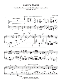 page one of Piano Concerto In A Minor (Piano Solo)