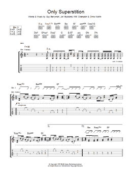 page one of Only Superstition (Guitar Tab)