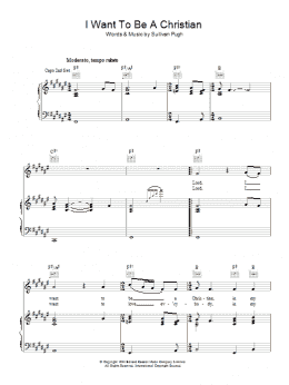 page one of I Want To Be A Christian (Piano, Vocal & Guitar Chords)