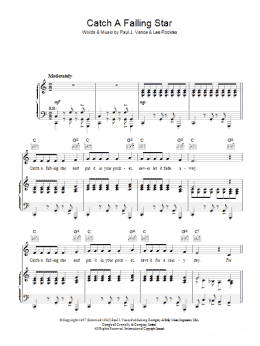 page one of Catch A Falling Star (Piano, Vocal & Guitar Chords)