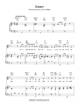page one of Dream (Piano, Vocal & Guitar Chords)