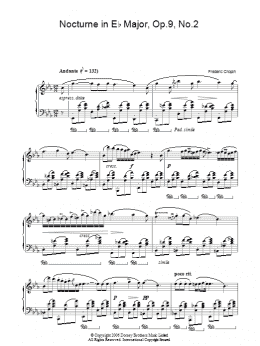 page one of Nocturne In Eb Major, Op. 9, No. 2 (Piano Solo)