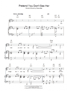 page one of Pretend You Don't See Her (Piano, Vocal & Guitar Chords)