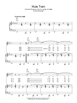 page one of Mule Train (Piano, Vocal & Guitar Chords)