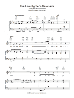 page one of The Lamplighter's Serenade (Piano, Vocal & Guitar Chords)