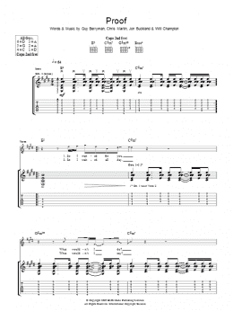 page one of Proof (Guitar Tab)