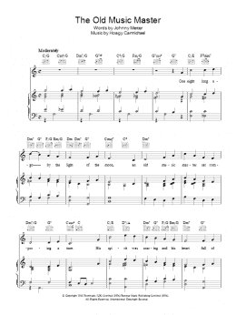 page one of The Old Music Master (Piano, Vocal & Guitar Chords)
