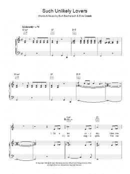 page one of Such Unlikely Lovers (Piano, Vocal & Guitar Chords)