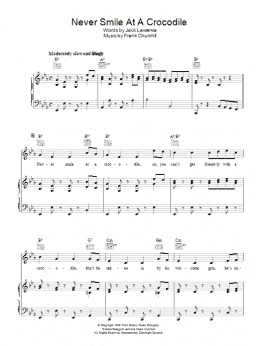 page one of Never Smile At A Crocodile (Piano, Vocal & Guitar Chords)