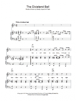 page one of The Dixieland Ball (Piano, Vocal & Guitar Chords)