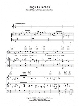 page one of Rags To Riches (Piano, Vocal & Guitar Chords)