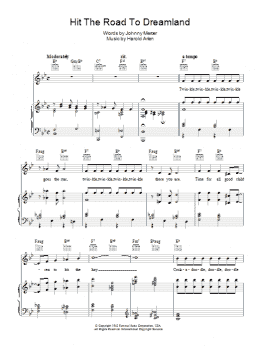 page one of Hit The Road To Dreamland (Piano, Vocal & Guitar Chords)